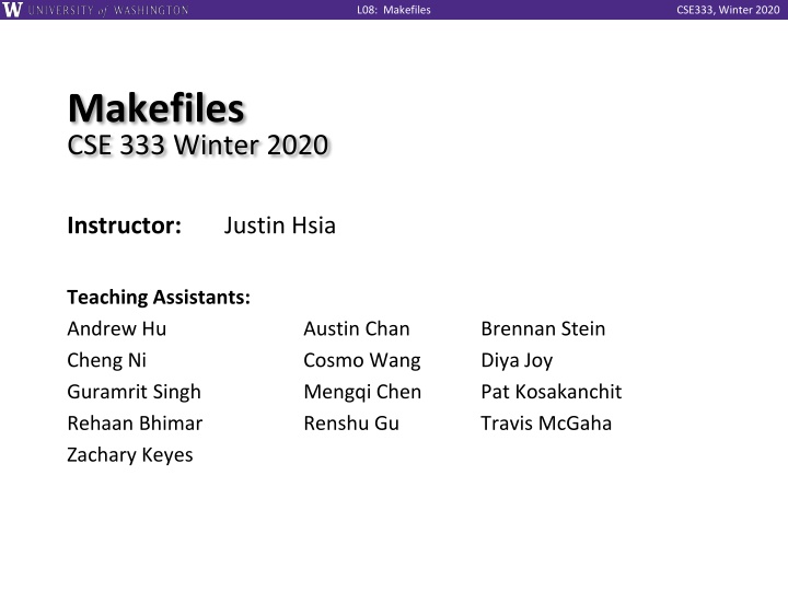 l08 makefiles