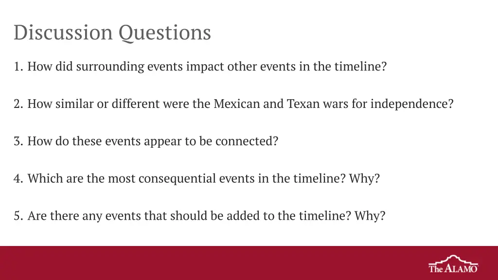 discussion questions