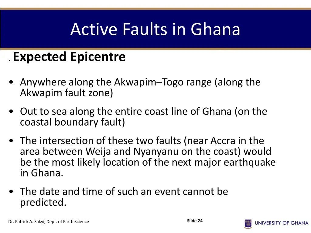 active faults in ghana 5