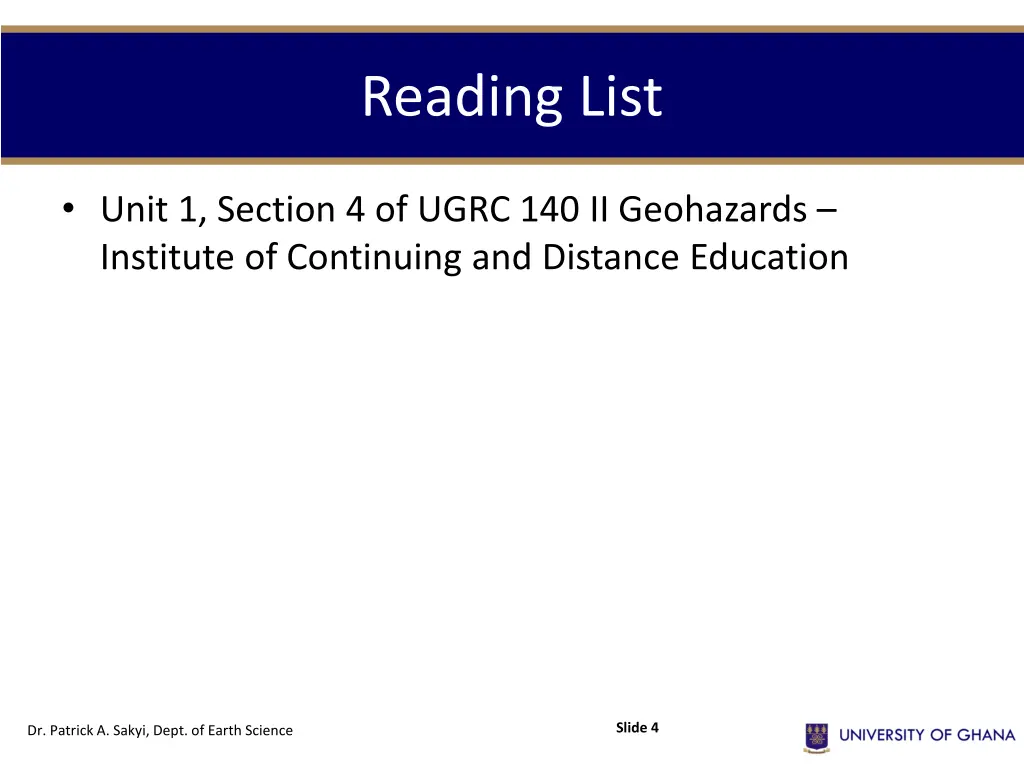 reading list