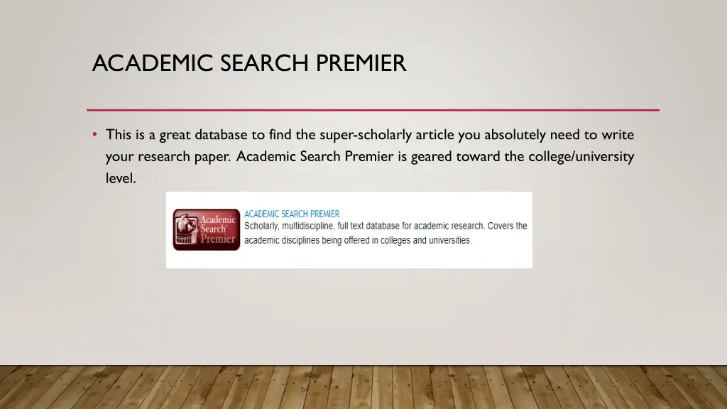 academic search premier