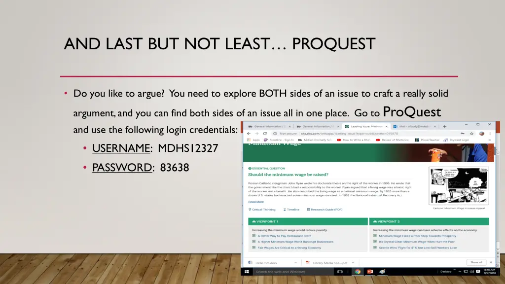 and last but not least proquest