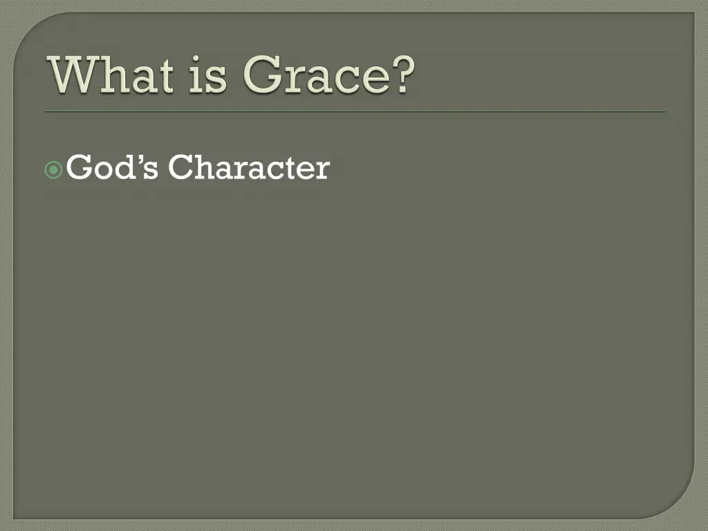 god s character