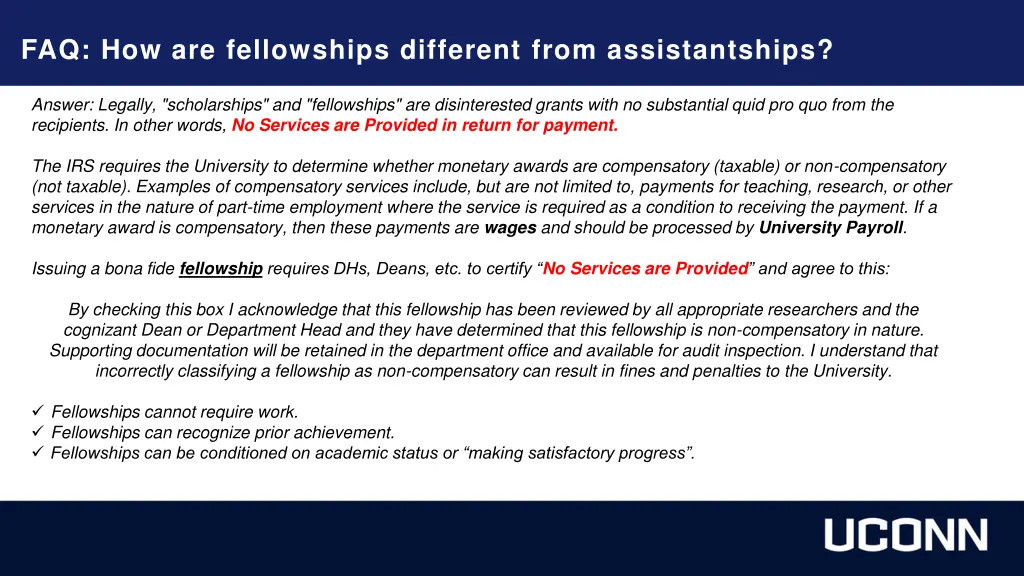 faq how are fellowships different from