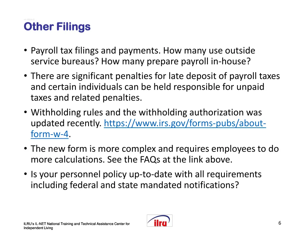 slide slide 6 6 other filings other filings