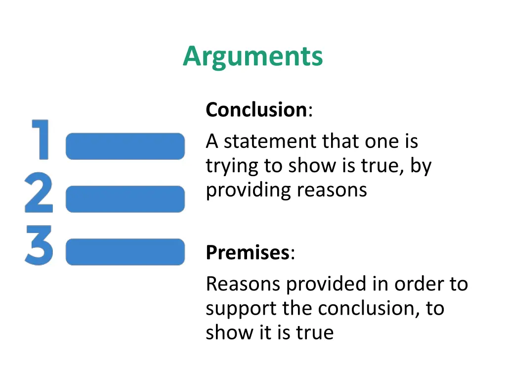 arguments