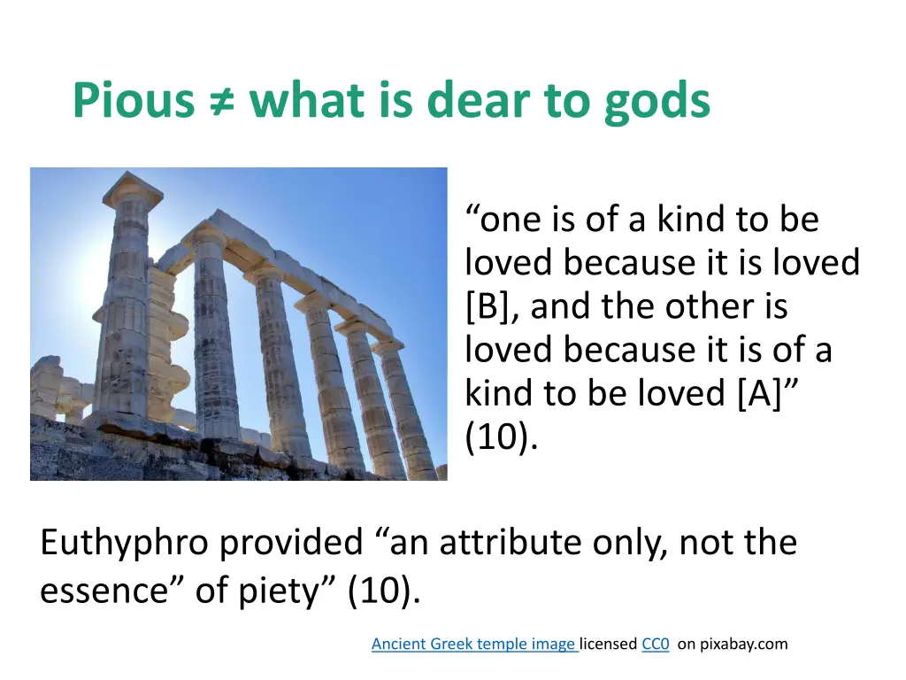pious what is dear to gods