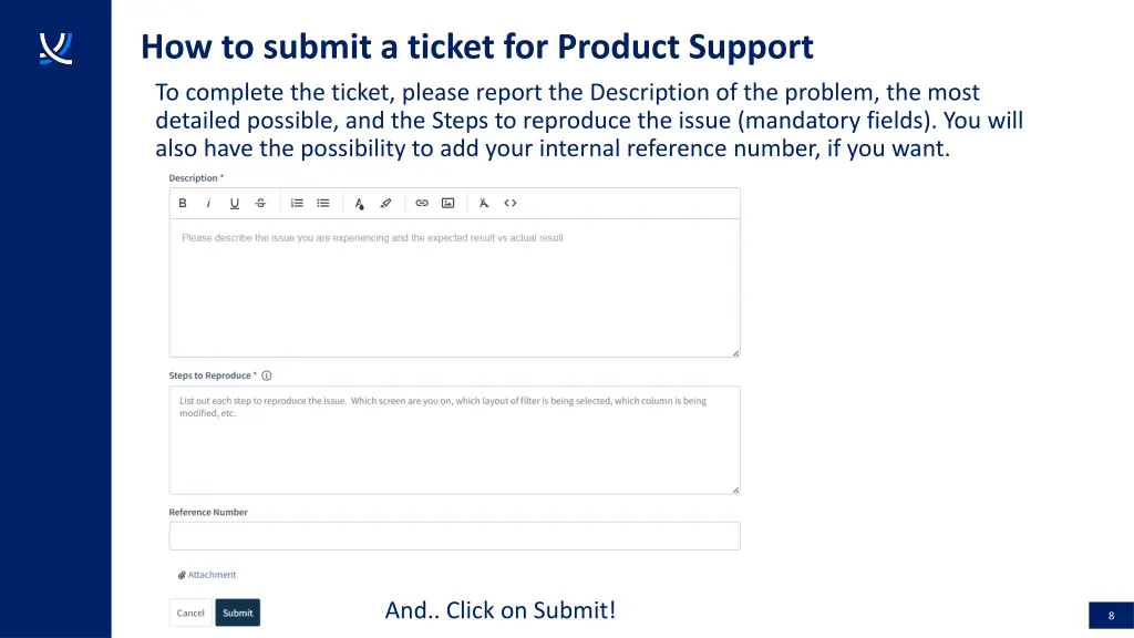 how to submit a ticket for product support 3