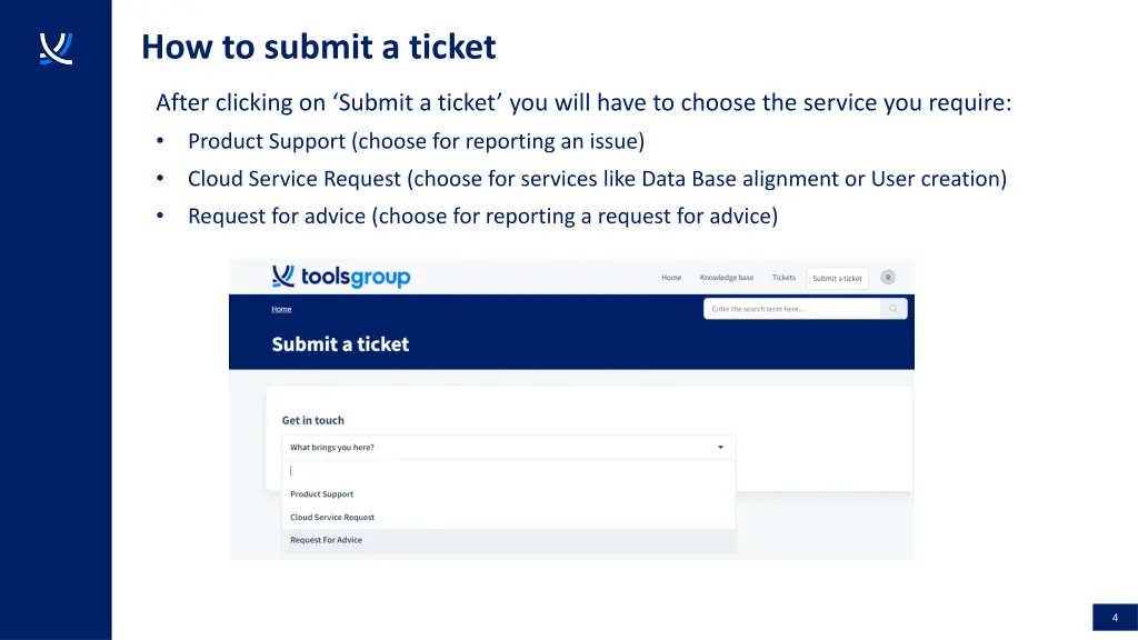 how to submit a ticket