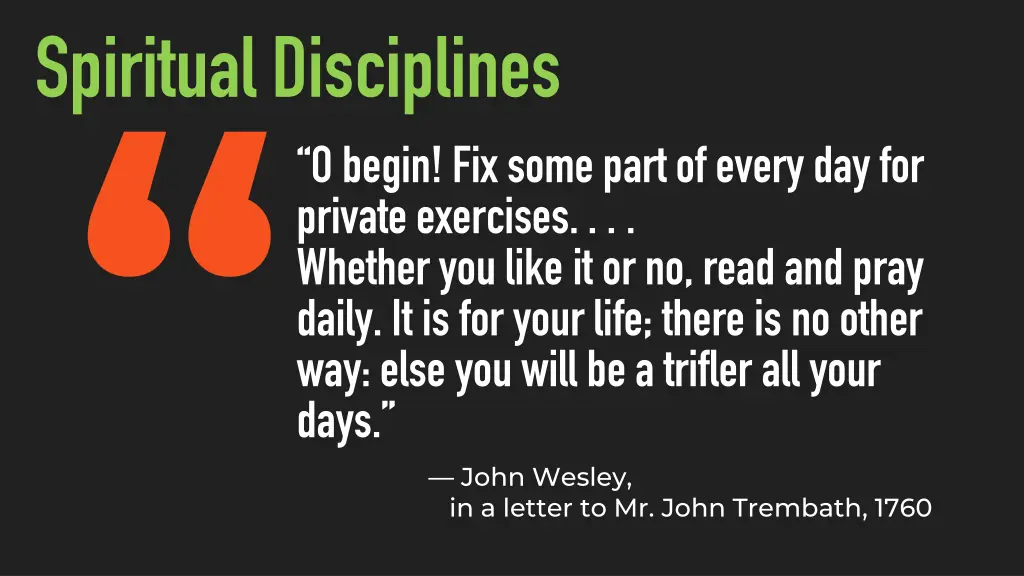 spiritual disciplines