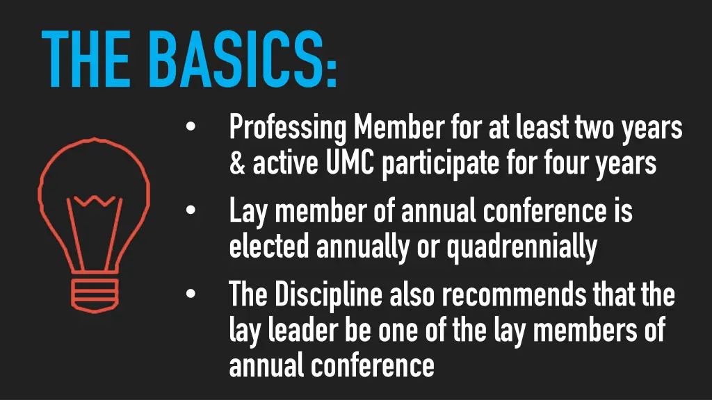 the basics professing member for at least