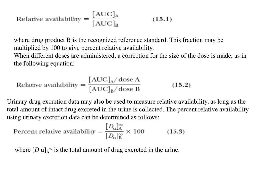 where drug product b is the recognized reference