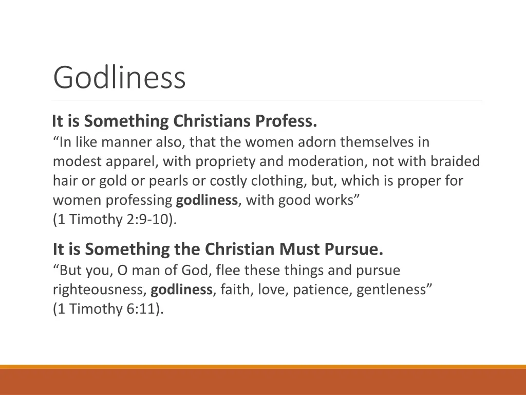 godliness 5