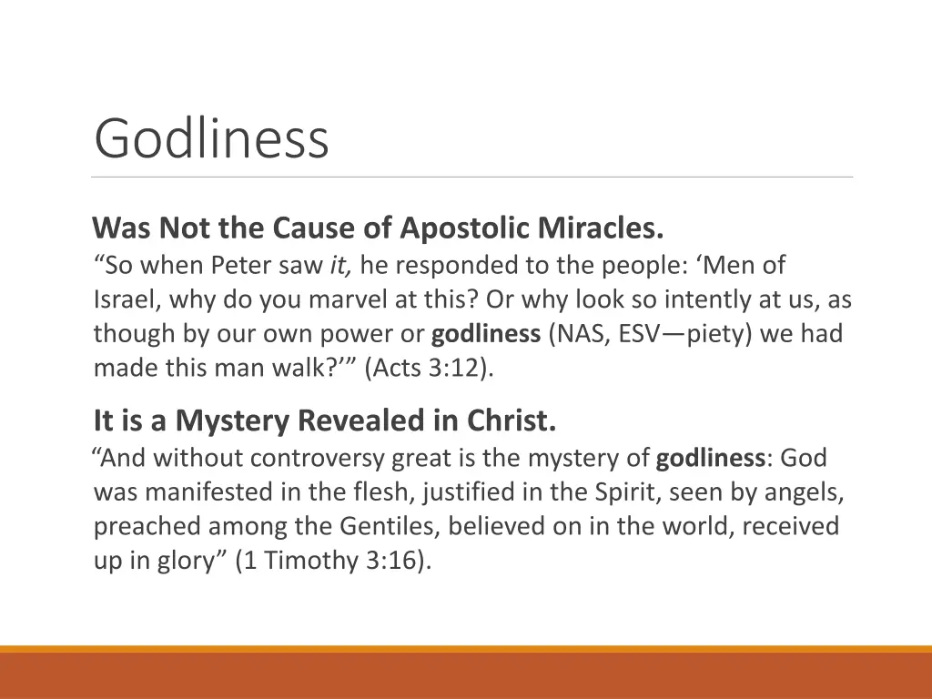 godliness