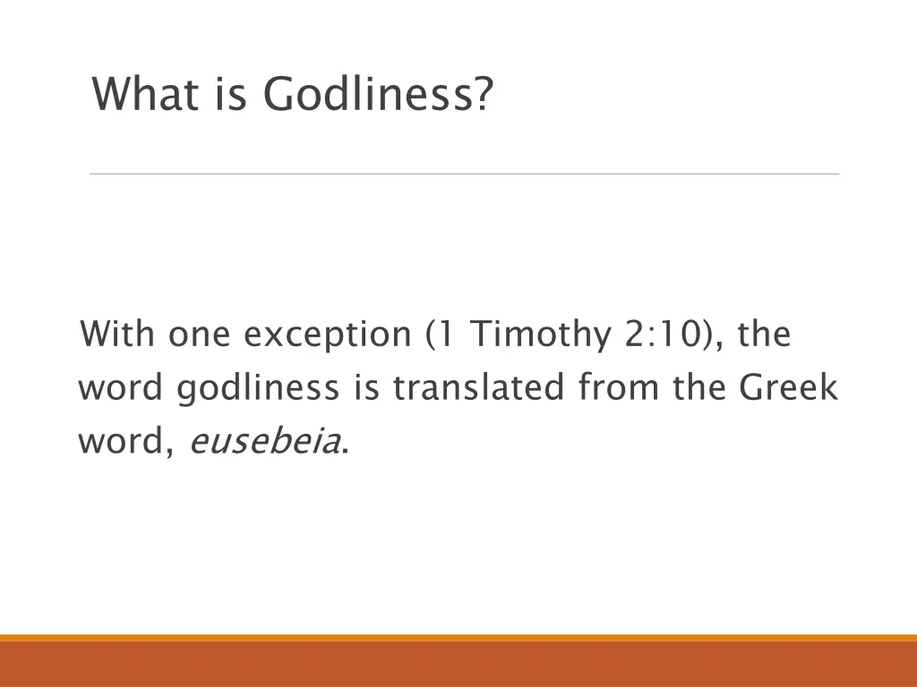 what is godliness
