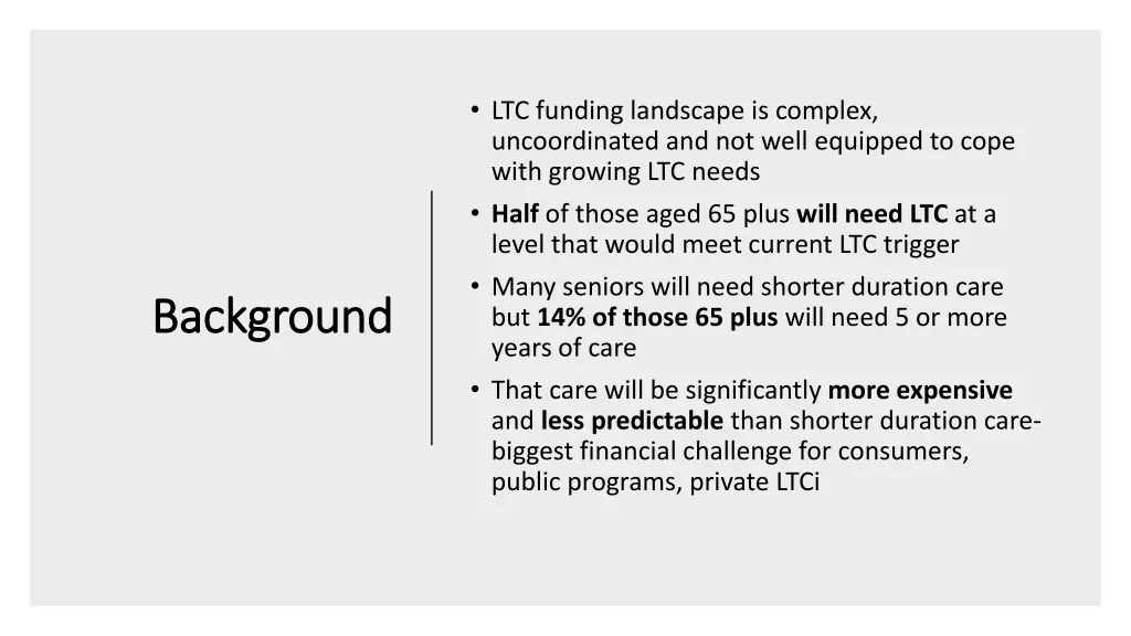ltc funding landscape is complex uncoordinated