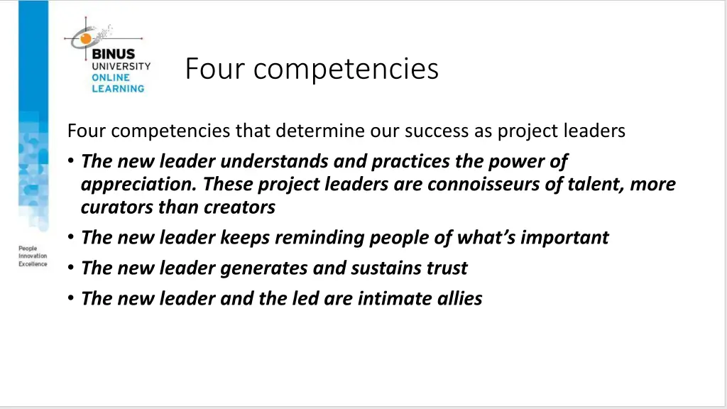 four competencies