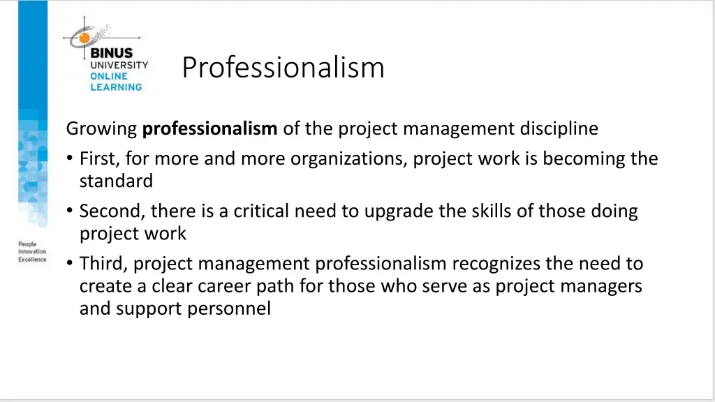 professionalism