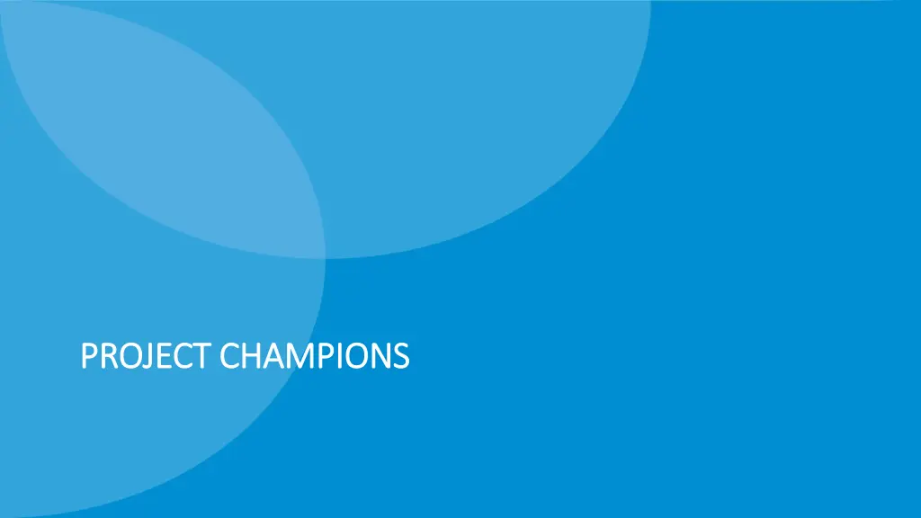 project champions project champions