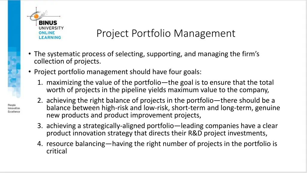 project portfolio management