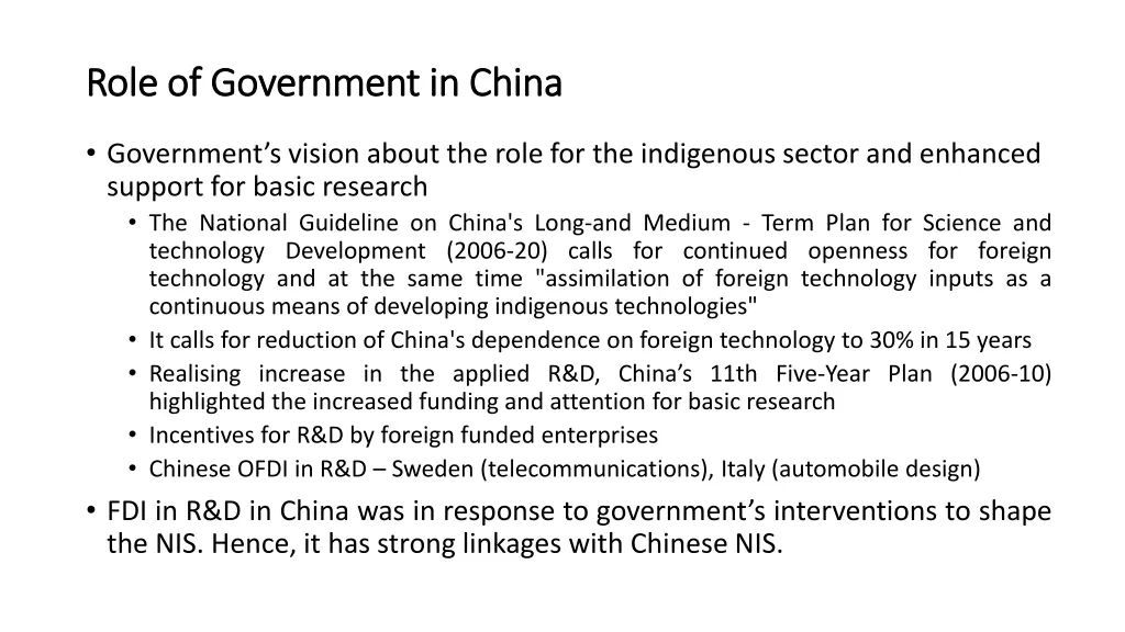 role of government in china role of government