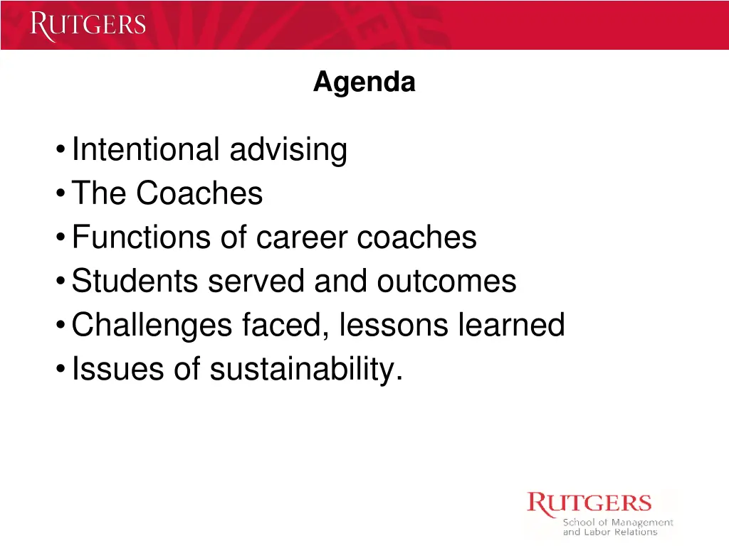 agenda