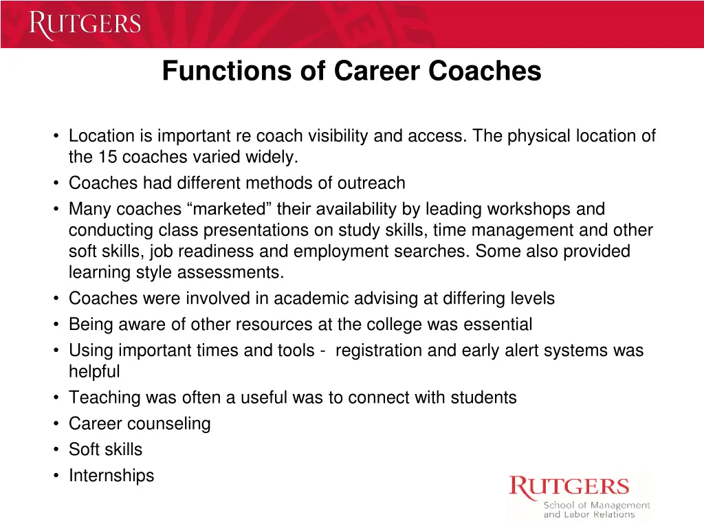 functions of career coaches