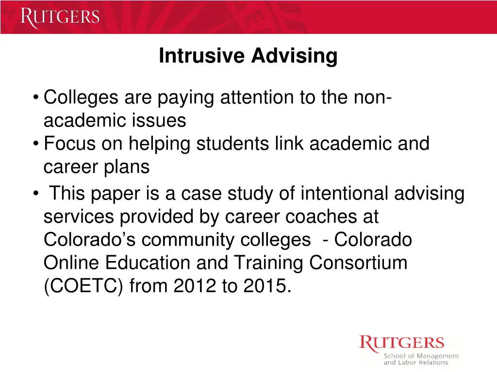 intrusive advising