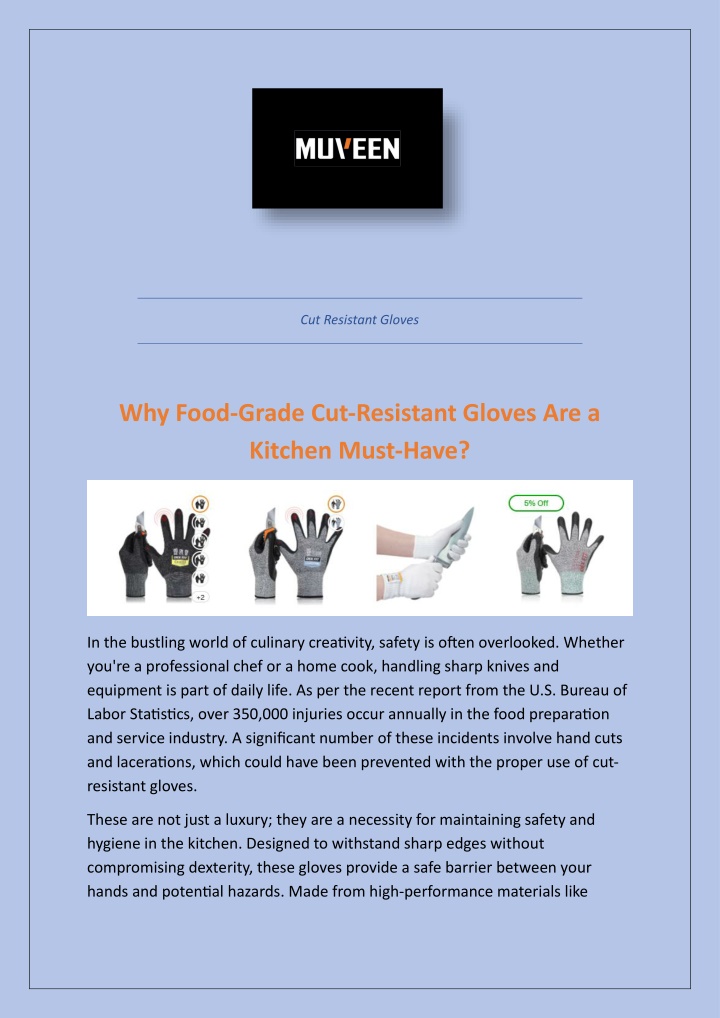 cut resistant gloves