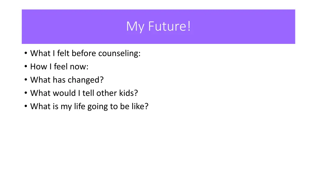my future