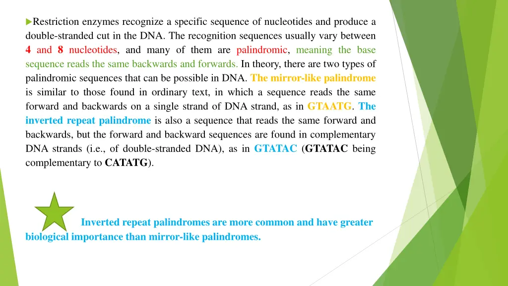 restriction enzymes recognize a specific sequence