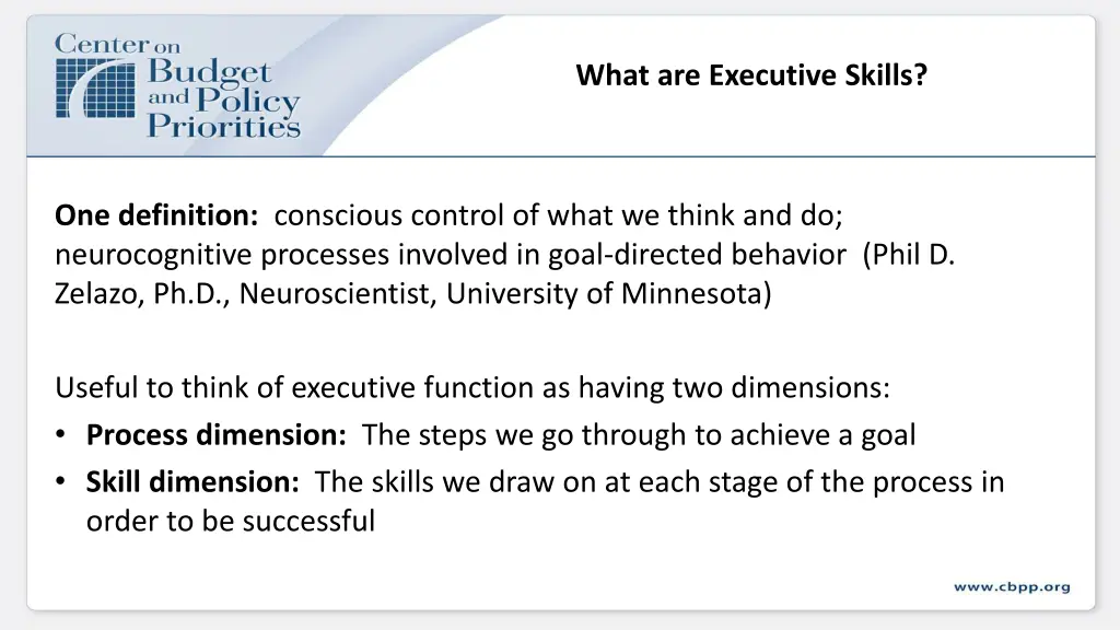 what are executive skills