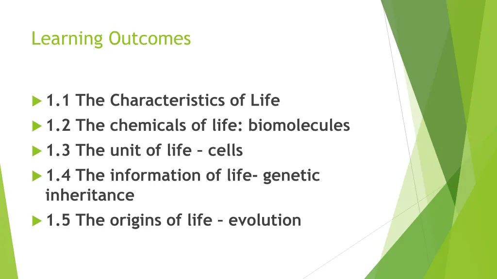 learning outcomes 1