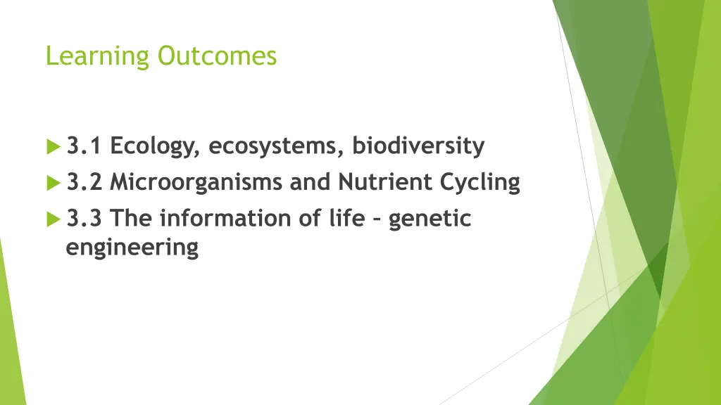 learning outcomes 3