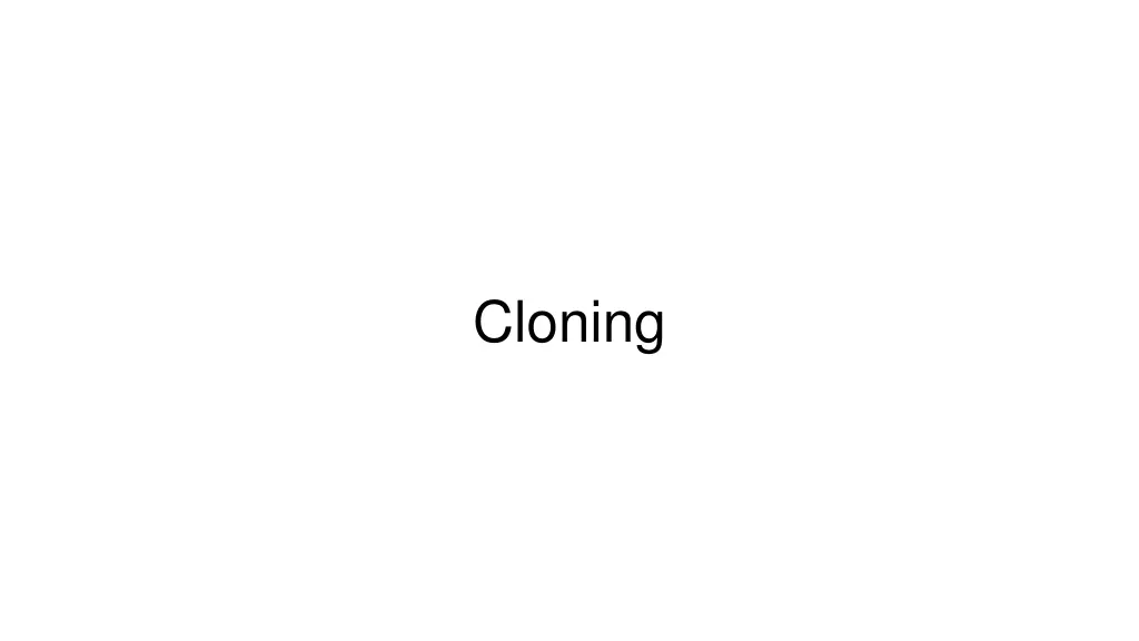 cloning