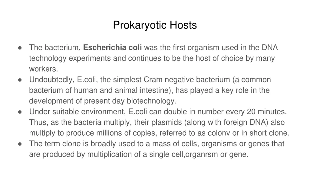 prokaryotic hosts