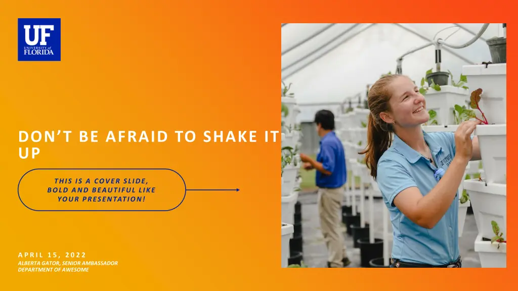 don t be afraid to shake it up