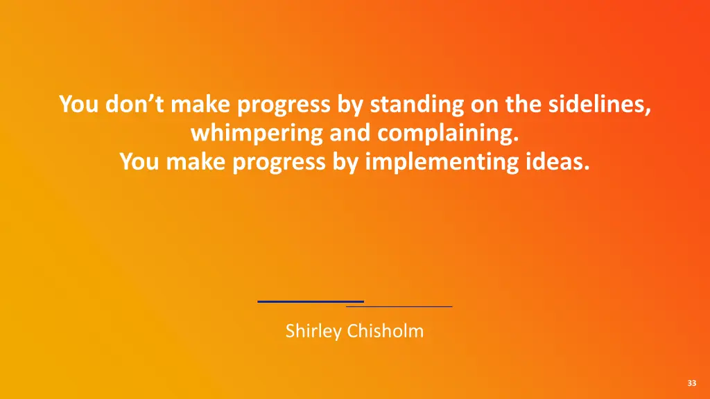 you don t make progress by standing