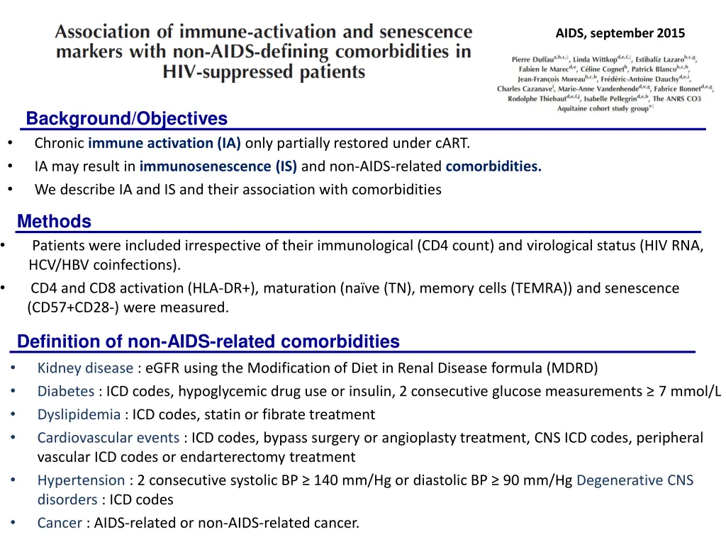 aids september 2015