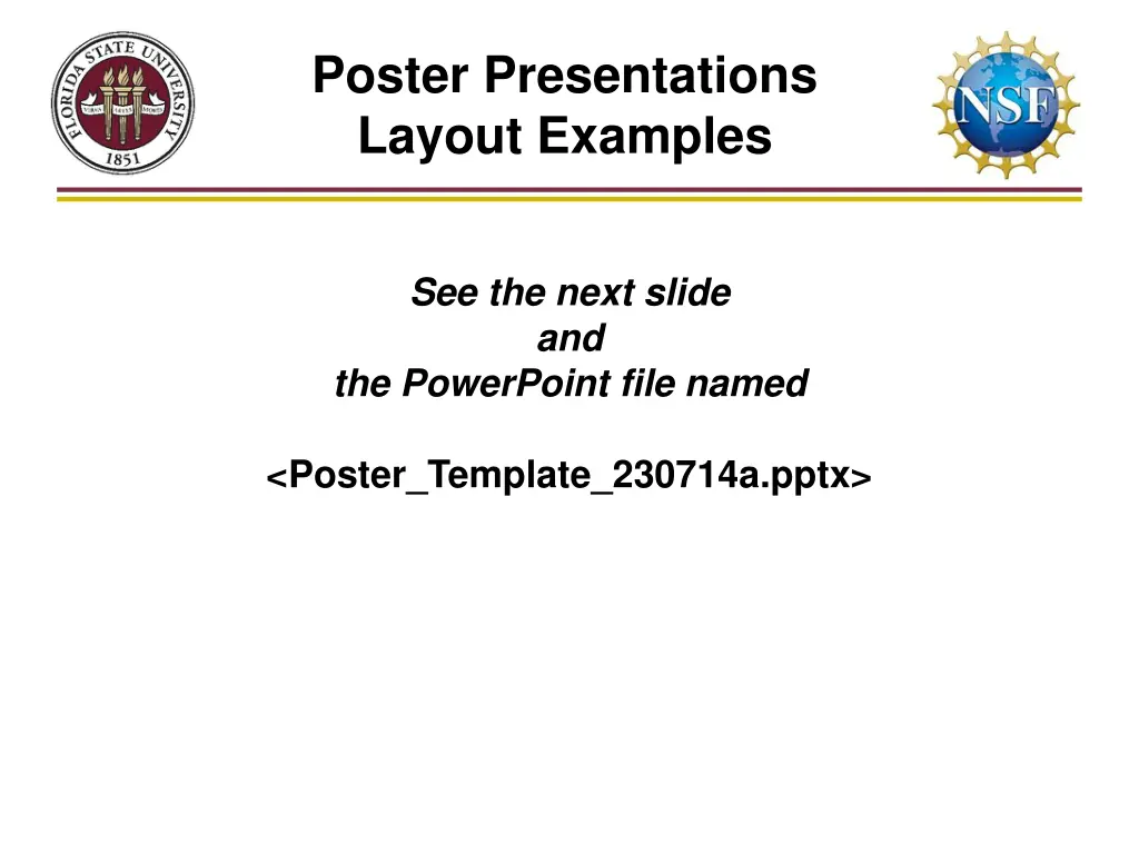 poster presentations layout examples