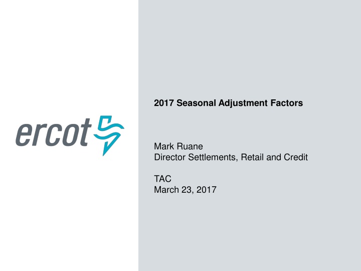 2017 seasonal adjustment factors