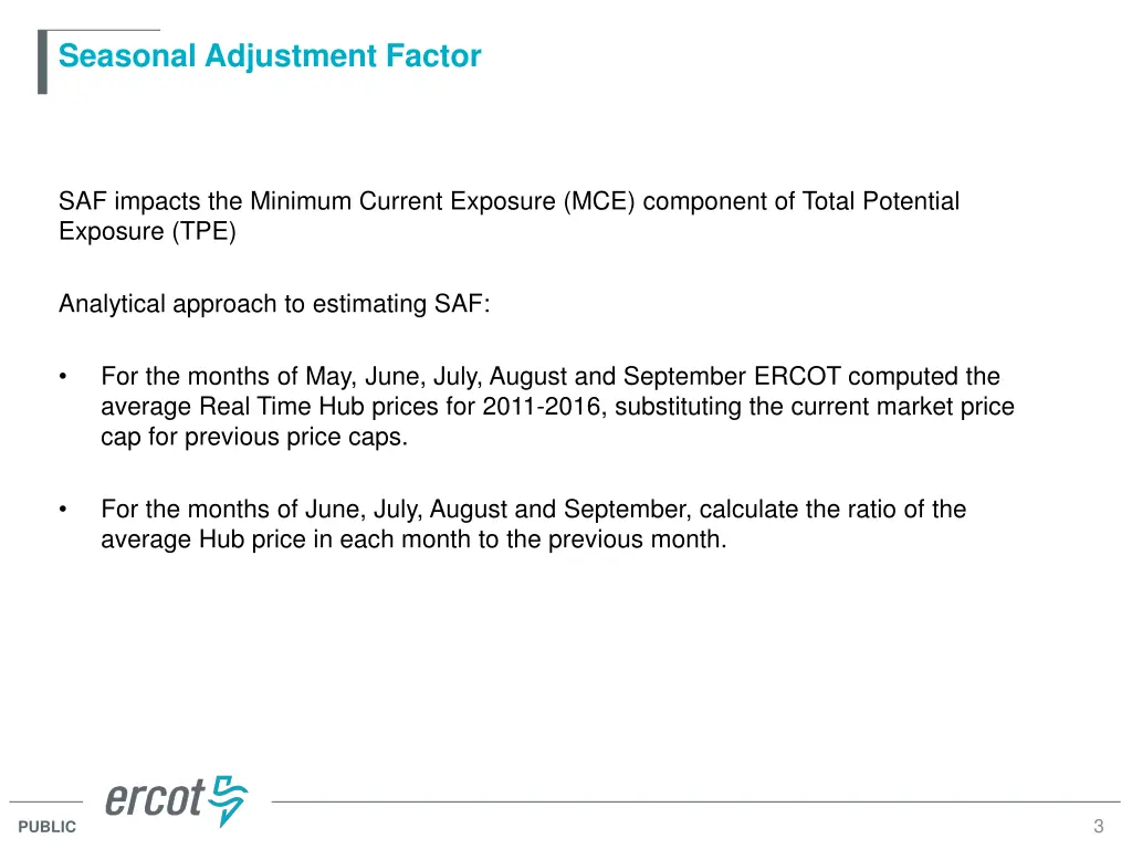 seasonal adjustment factor 1