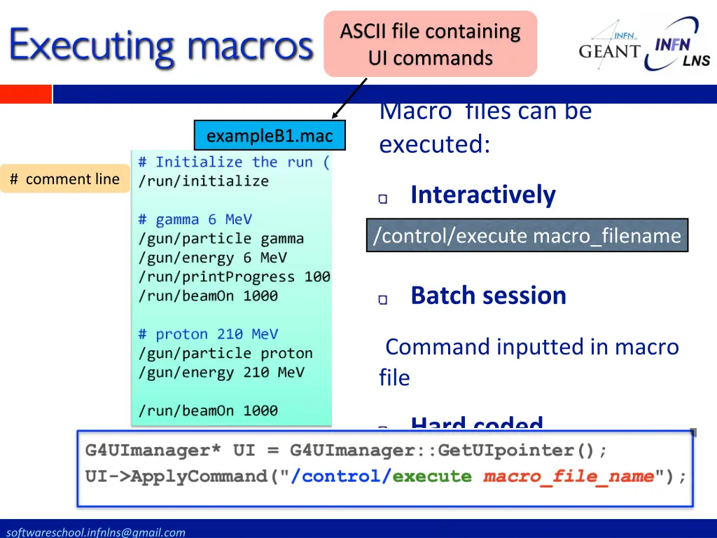 executing macros