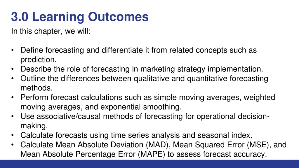 3 0 learning outcomes in this chapter we will
