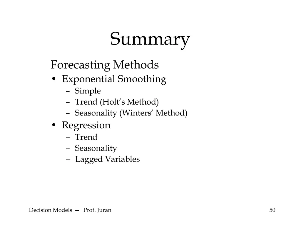 summary