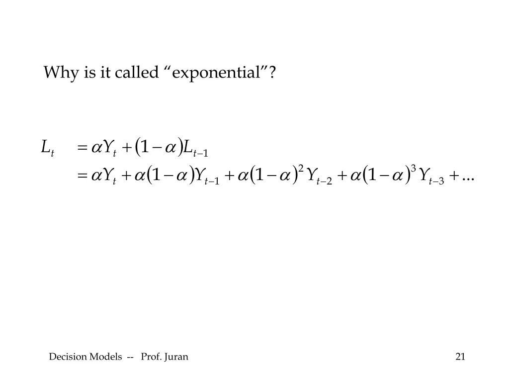 why is it called exponential