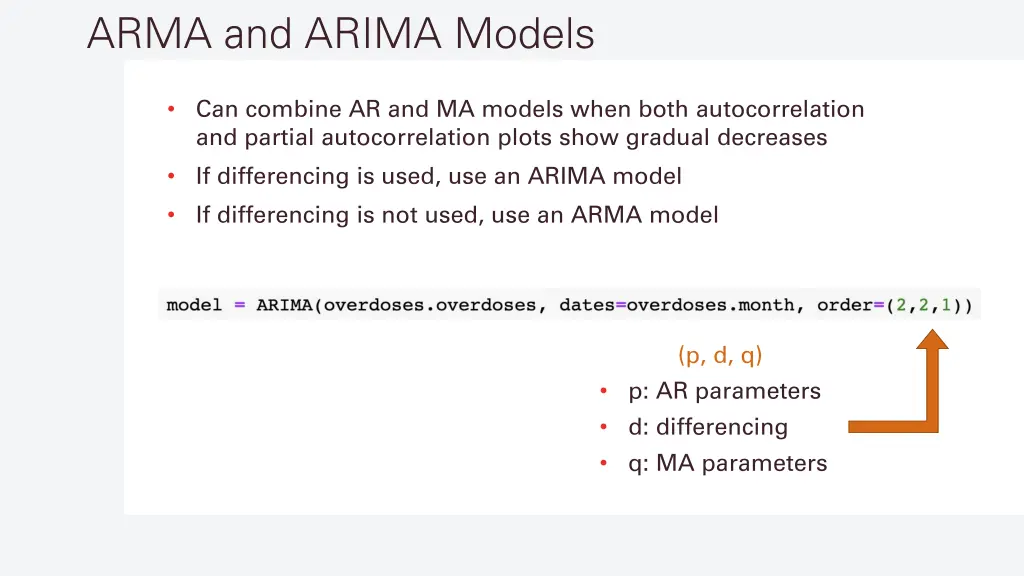 arma and arima models