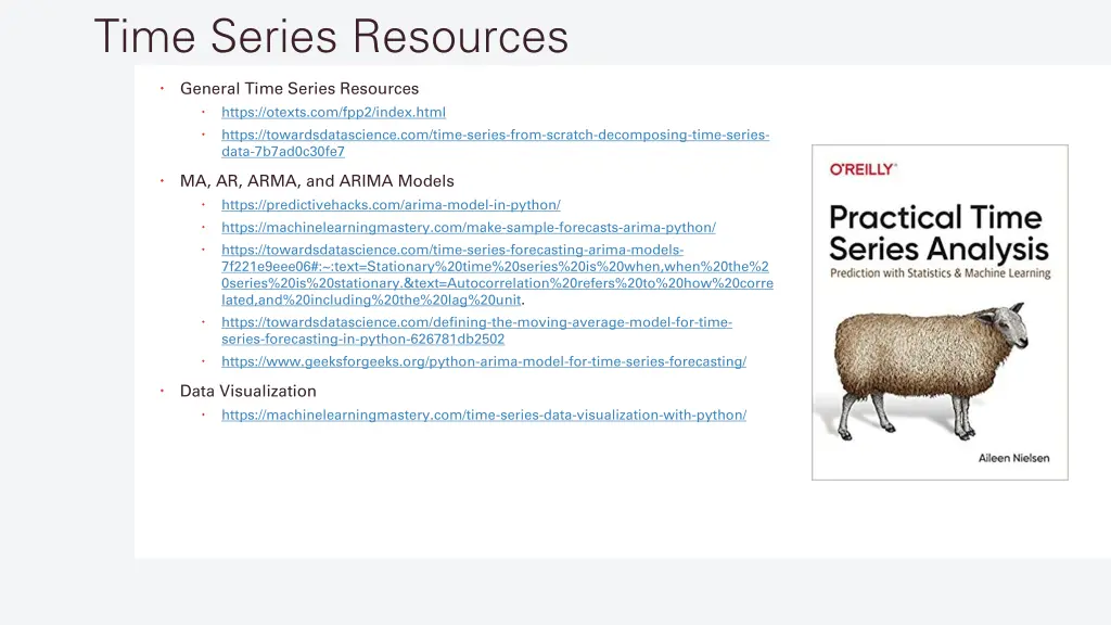 time series resources