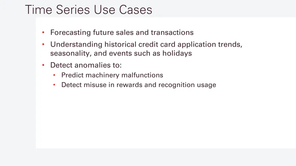 time series use cases