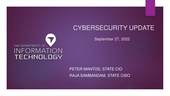 cybersecurity update